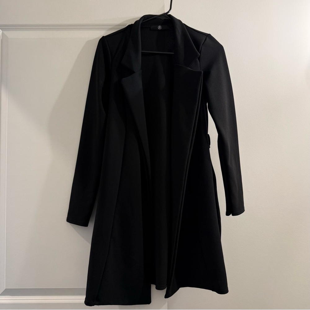 Missguided Long Sleeve Belted Blazer Dress
